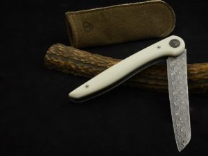 Damast Klappmesser Egger Messerschmiede Custom folder knife