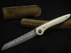 Damast Klappmesser Egger Messerschmiede Custom folder knife