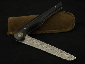 Damast Klappmesser Egger Messerschmiede Custom folder knife