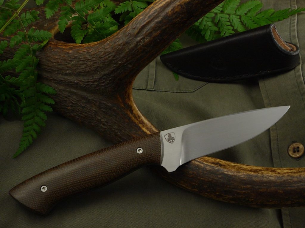 Jagdmesser Egger Meserschmiede Handmade Hunting knives. Micarta. N690